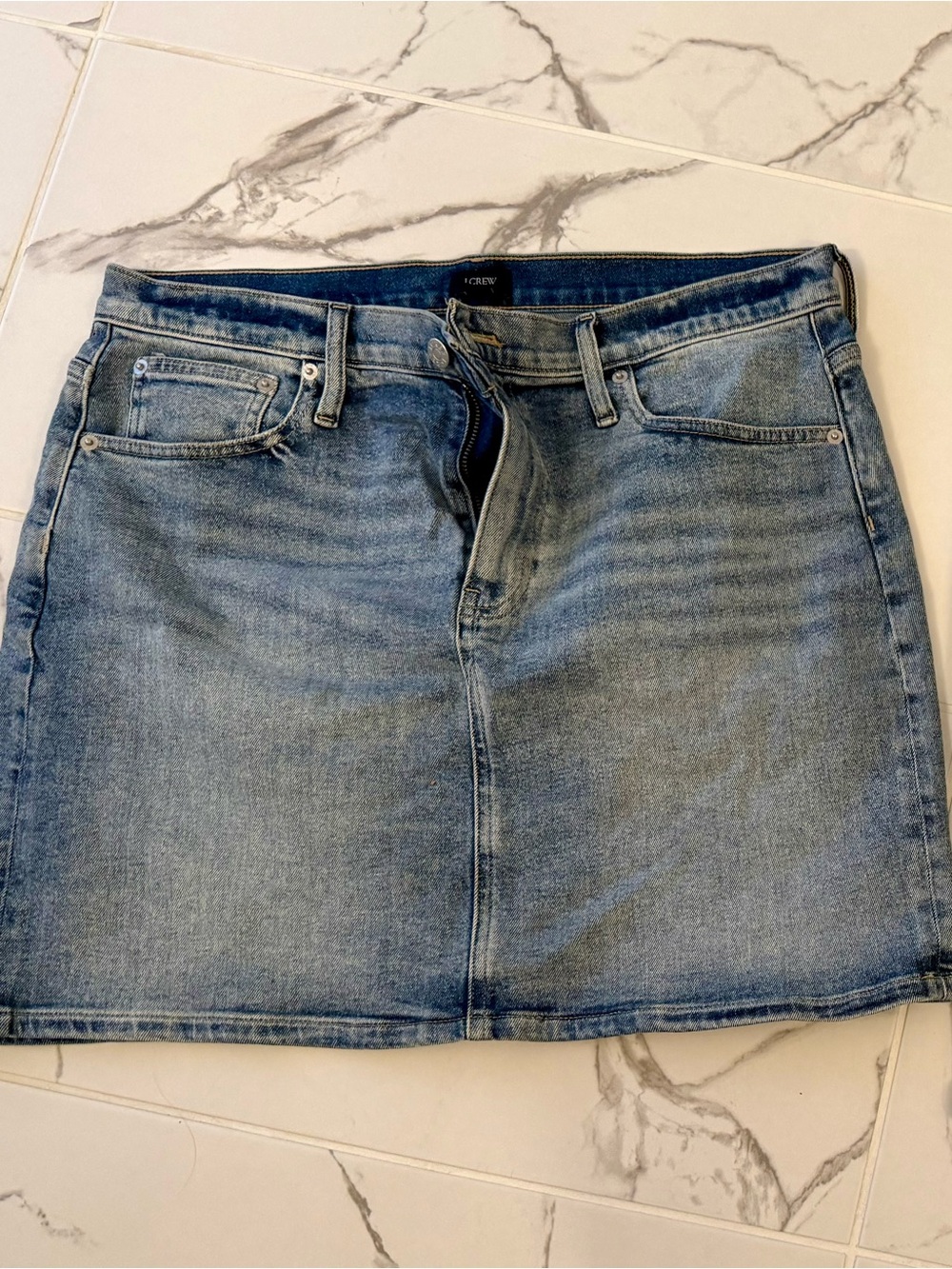 J. Crew Light Blue Denim Mini Skirt
